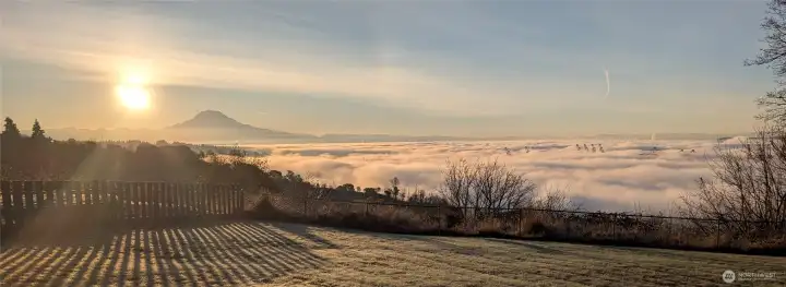 Sometimes the clouds catch up to you ! Amazing Sunrises......