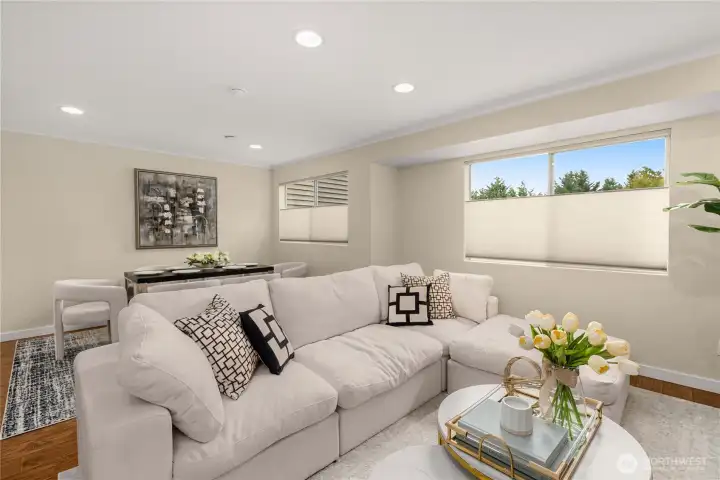 Open-concept living & dining area ideal for everyday living and entertaining!