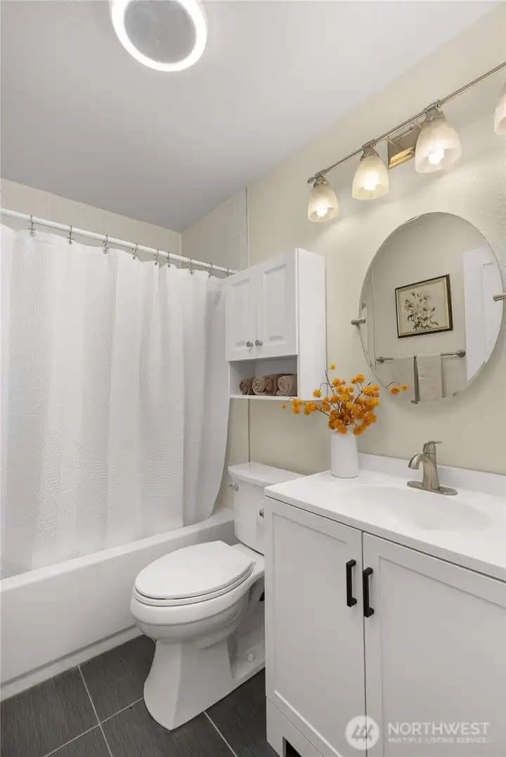Updated hall bathroom