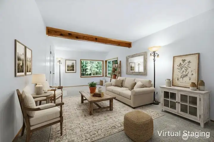 ~Virtually Staged Living Room~