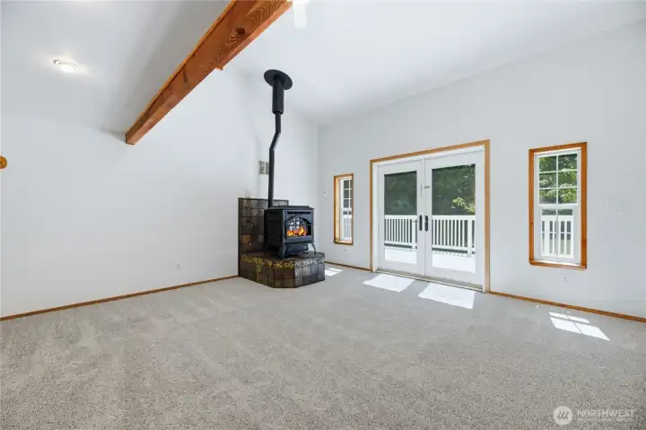 ~Family Room with Pellet Stove~