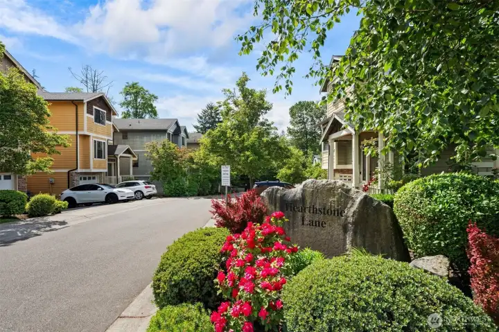 Self managed HOA saves on dues! HOA is active and easy to work with.