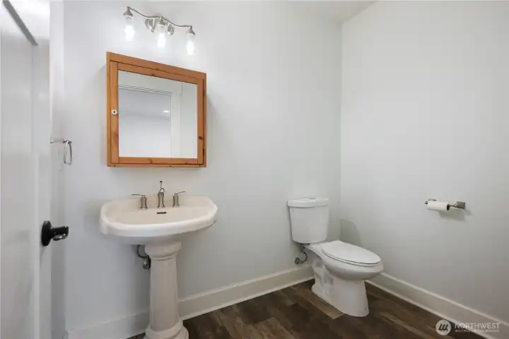 basement powder room