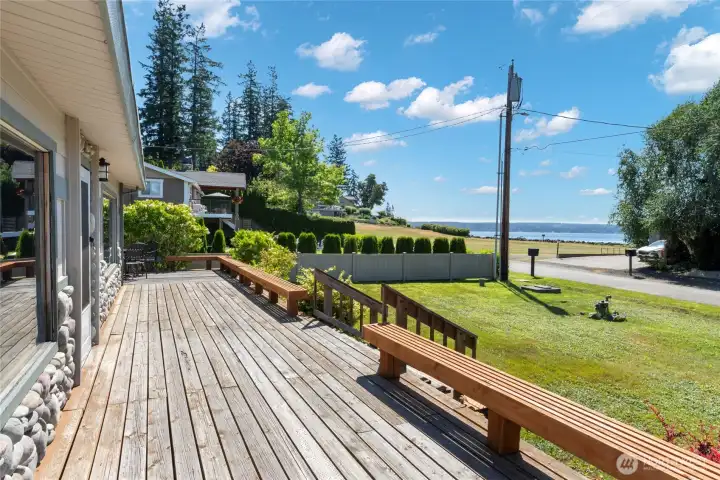 front deck with water view front deck with water view