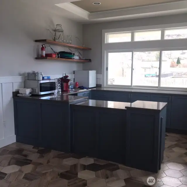 Kitchenette on the main floor for a quick snack or a cold drink.