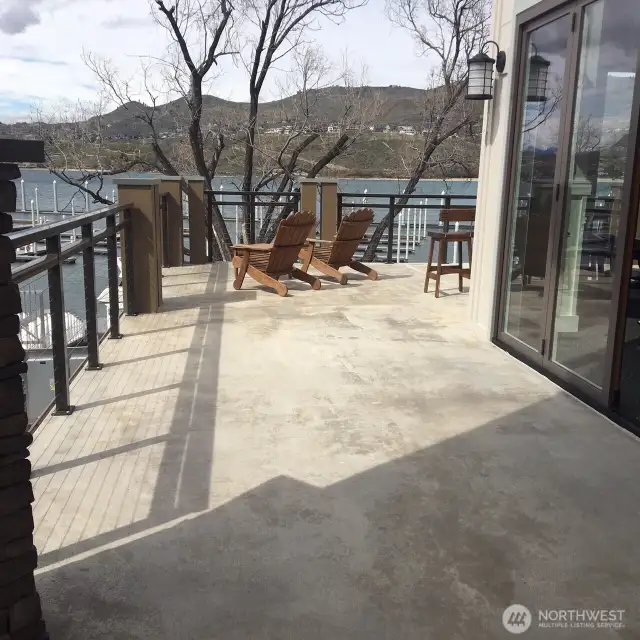 Upper deck patio.