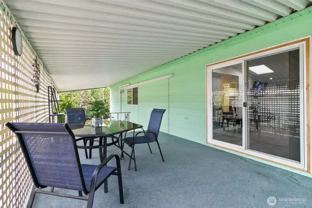 Covered and enclosed deck for year-round enjoyment.  Perhapsgrow some herbs or beautiful flowers.