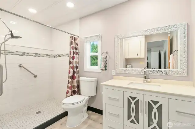 Primary bathroom.