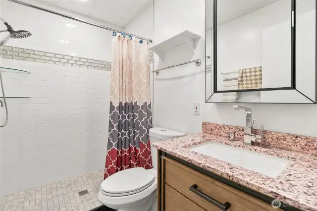 Second bathroom that has been updated.