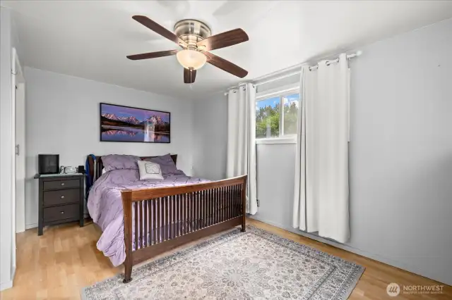Primary bedroom on main level.