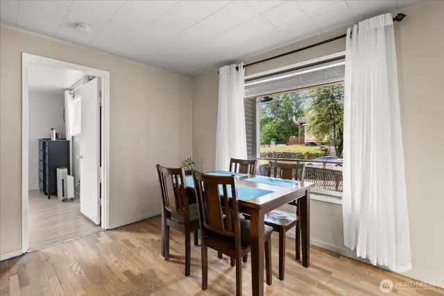 Could be dining area as used currently or living space.
