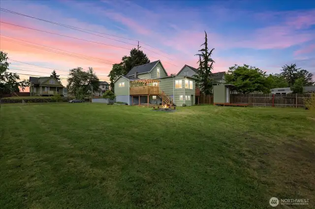 HUGE back/ side yard!