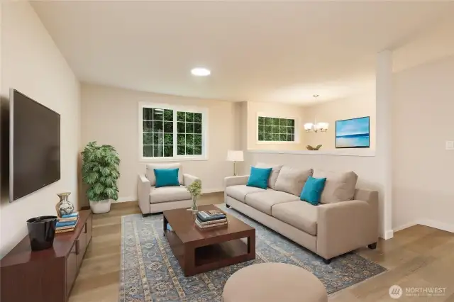 Living Room Virtually Staged