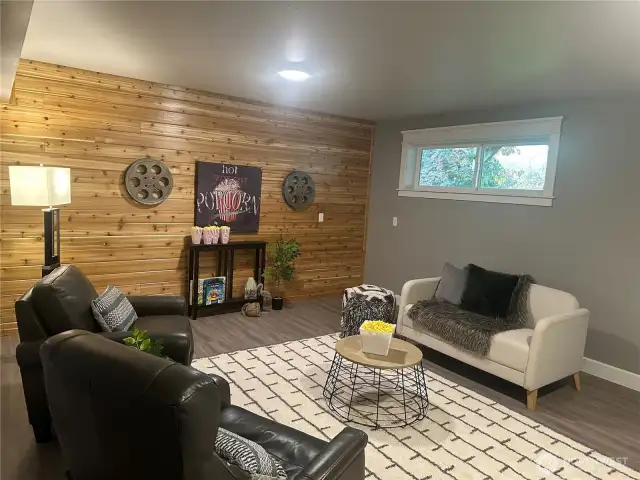 downstairs family room