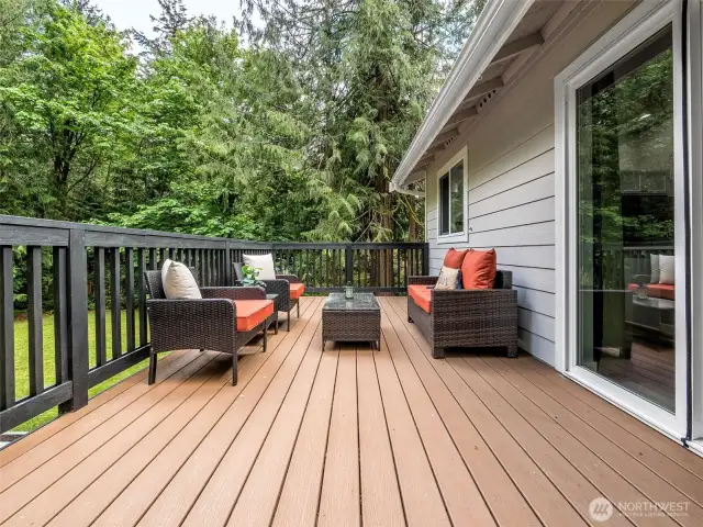 Trex Deck off the dining room