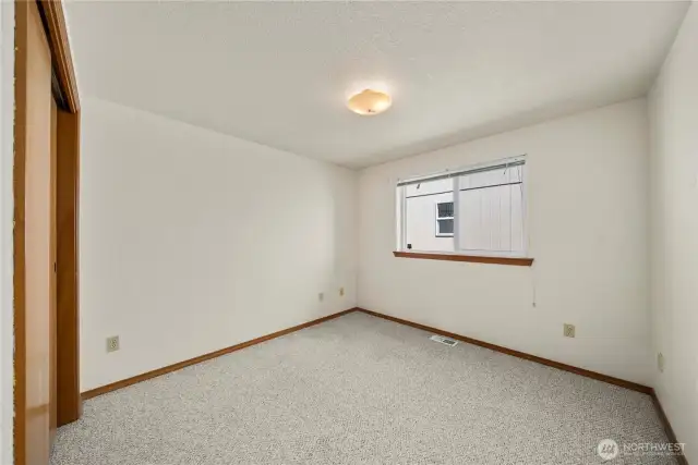 And the third bedroom, there's plenty of room here for everyone.