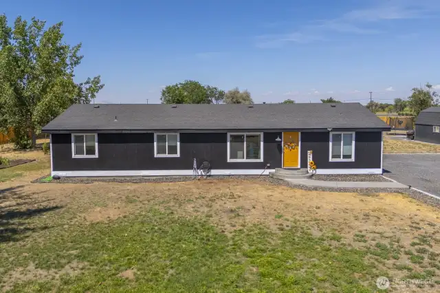Fresh exterior paint