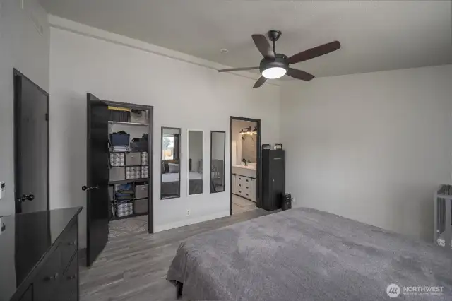 Primary closet and bath