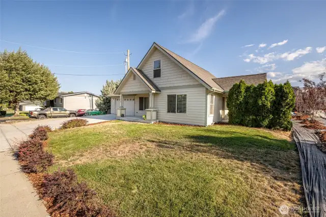 Large front yard