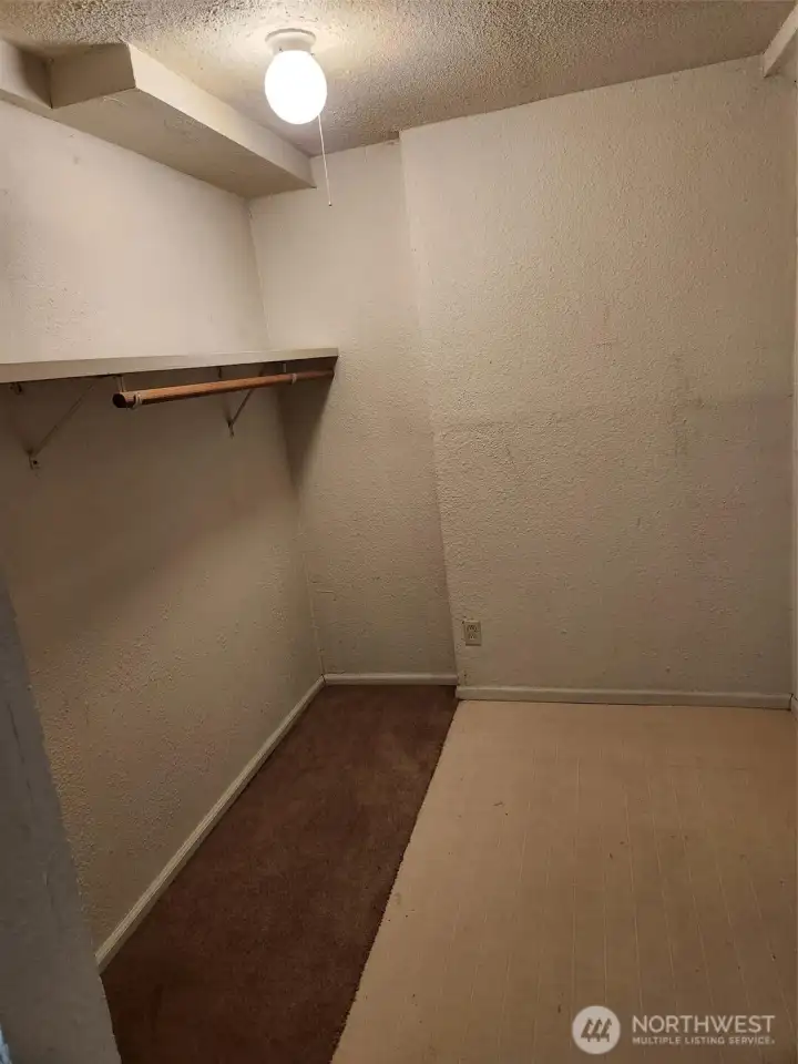 Storage space in the furnace room