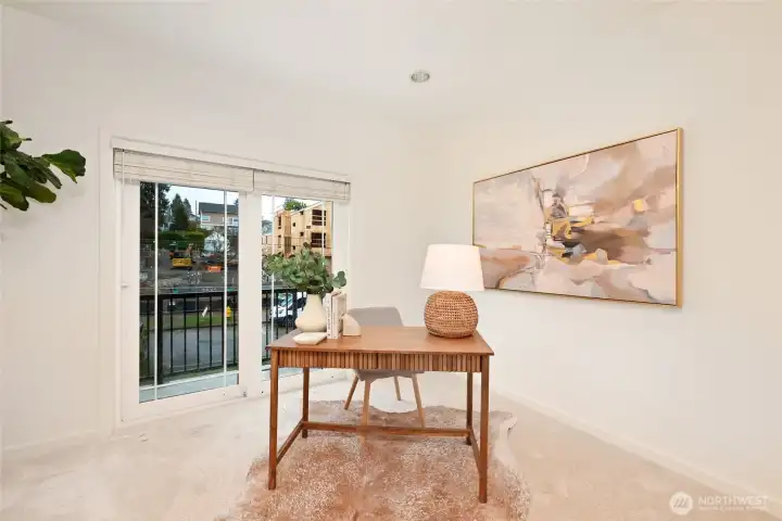 ADU bedroom #1 upstairs can be an office.