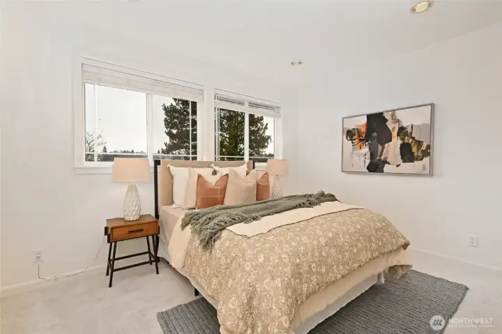 ADU bedroom #2. There is also a flex door to the main house from the ADU into the Primary Suite closet.