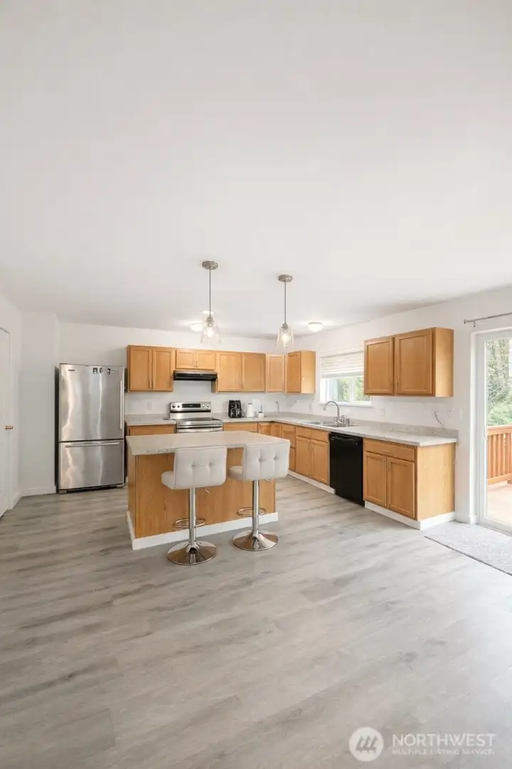 Open concept kitchen