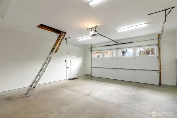 If the spacious garage is not enough, there is even more storage above the garage