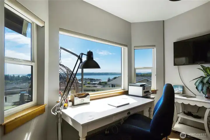 Nook area being used for the greatest work from home location.