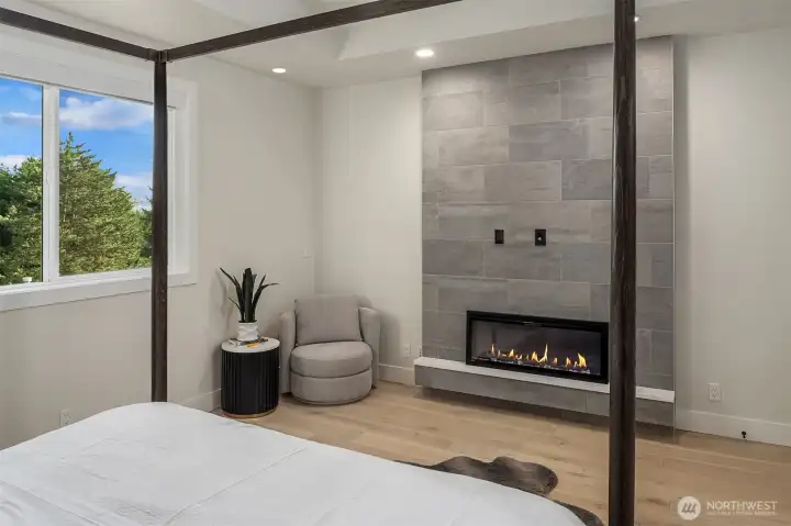 Primary Bedroom with Fireplace
