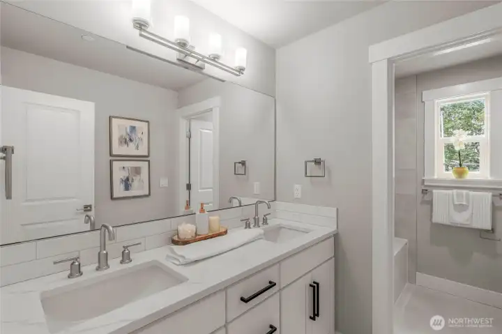 Upstairs full bathroom Upstairs full bathroom