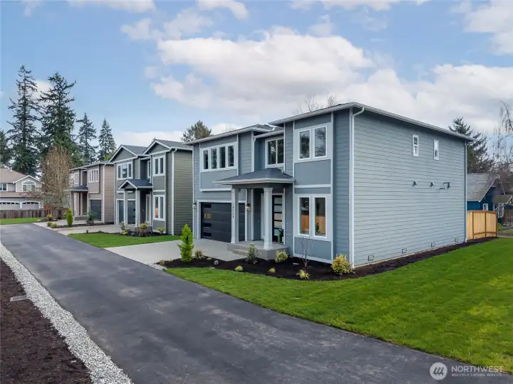 The presale home is the middle property. The presale home is the middle property.