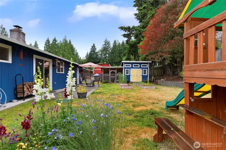 Gorgeous flower and vegatable gardens await