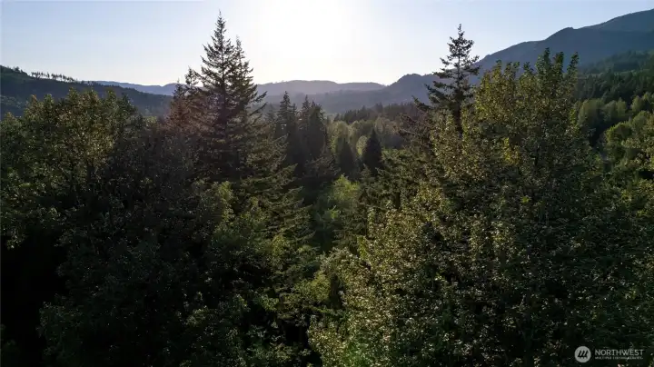 A possible second story mountain view