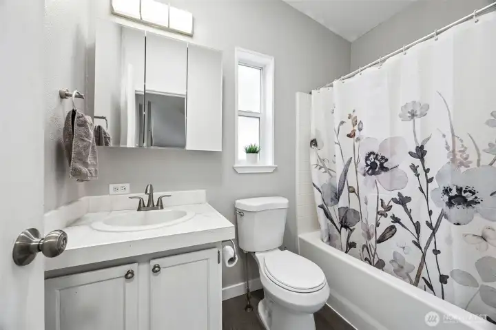 Hall bathroom.