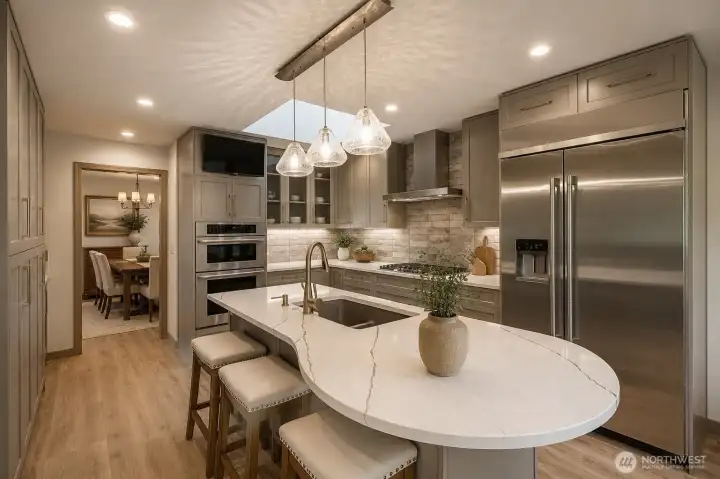 Virtually staged Kitchen Virtually staged Kitchen