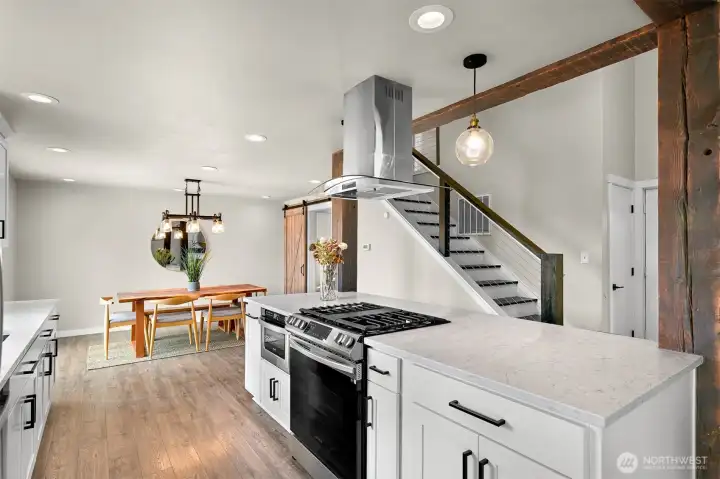 Enjoy indoor-outdoor living with the dining room opening directly to the patio, making summer barbecues and outdoor entertaining easy.