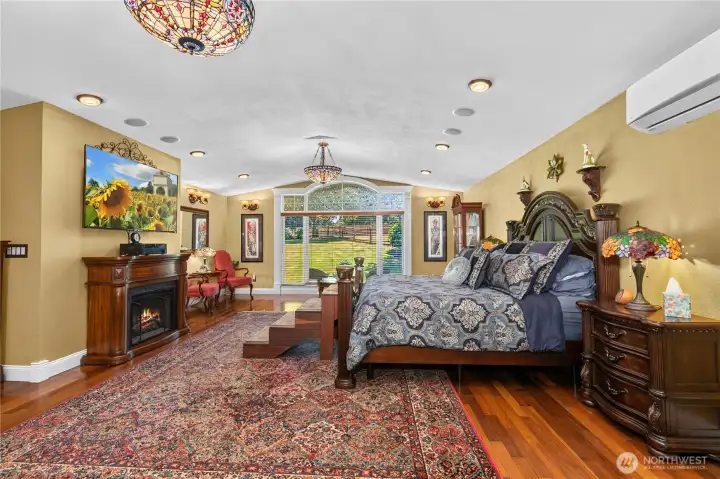 Primary suite features a sitting area and ductless heating and air conditioning.” Primary suite features a sitting area and ductless heating and air conditioning.”