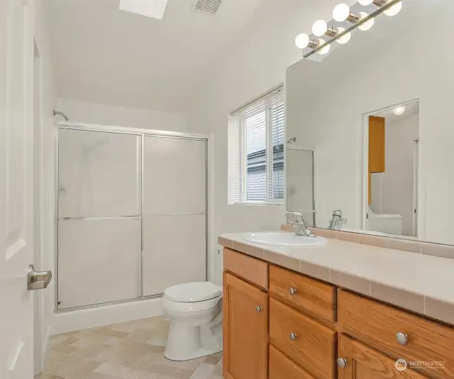 The primary site has this 3/4-bath attached.