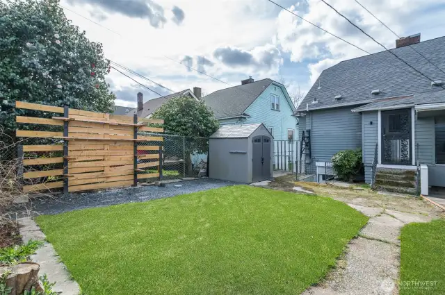 Grass is photo enhanced. Yard has been freshly seeded.
