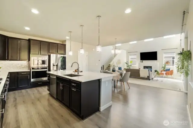 Sleek whole-house 6" pull hardware — the small things matter