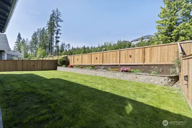 Custom backyard retaining wall, ready for your dream garden