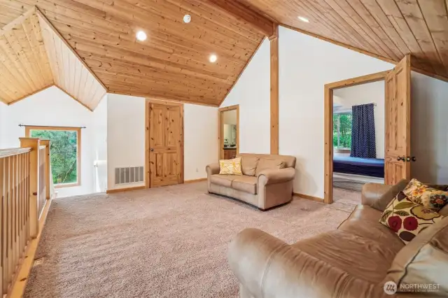 Open loft seating area