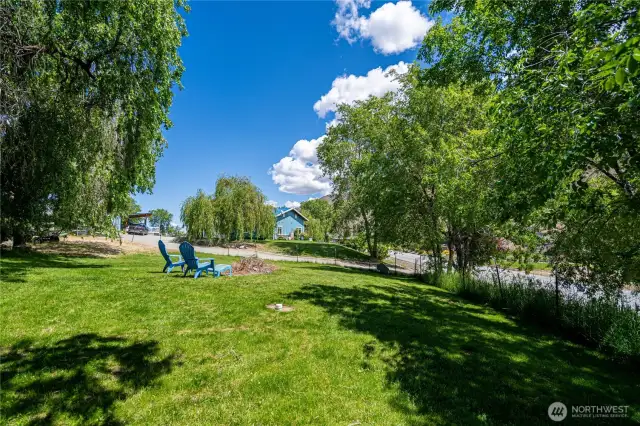 Fenced and gated area