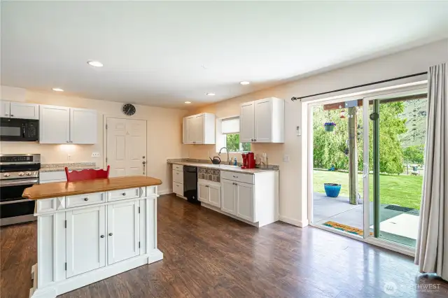 Light and bright open to living area