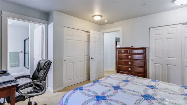 A 2nd view of the primary bedroom.