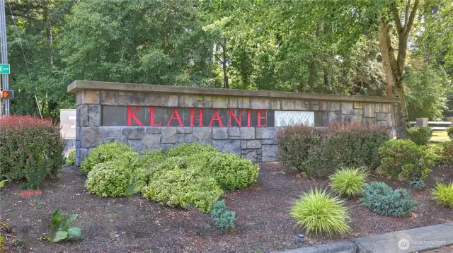 The Main Entrance into Klahanie