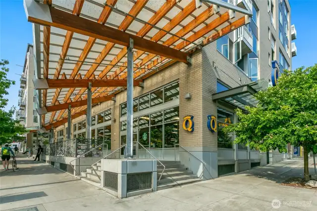 Just across the street from QFC.