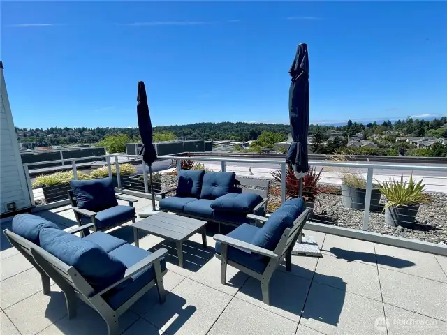 New furniture addition on rooftop.