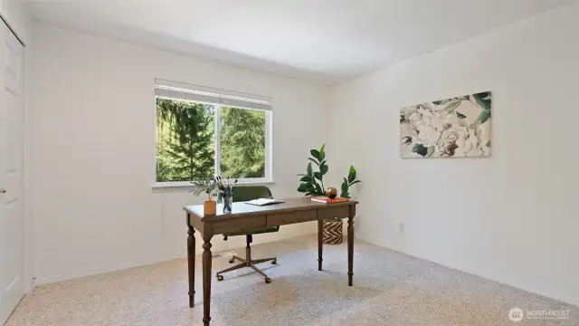 Painted in the soft, barely-yellow hue of “Betsy’s Linen,” this room feels warm, bright, and welcoming.